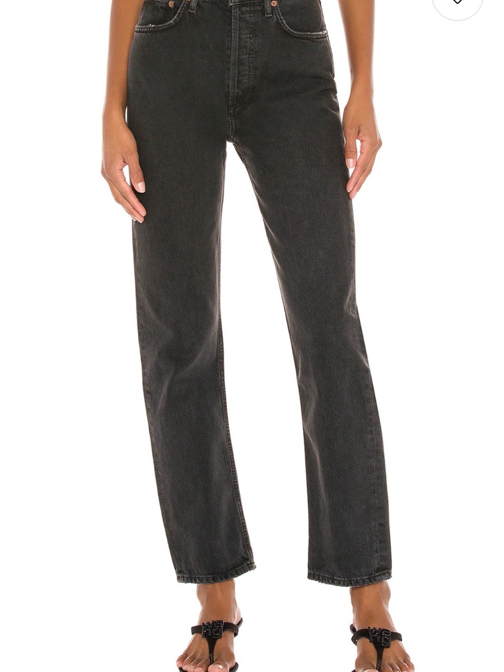 AGOLDE 90’s Pinch Waist Jeans - Black Tea